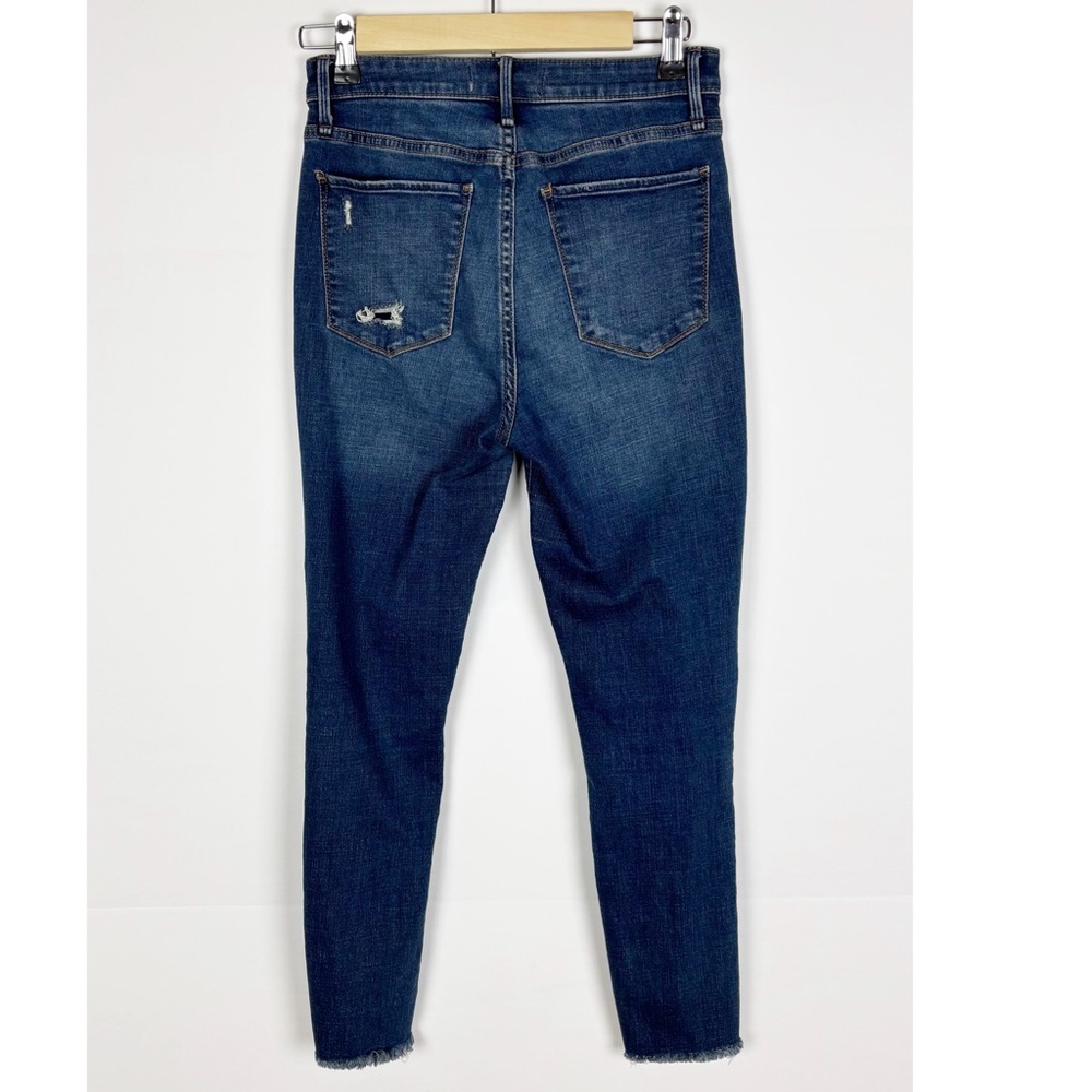 Abercrombie & Fitch Curve Love High Rise Super Skinny Ankle Jeans Distressed 27 - Picture 2 of 7